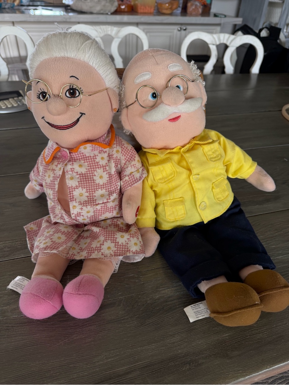 Baby Abuelita Rosa & Pancho Plush Grandparent Doll Pair singing toys working